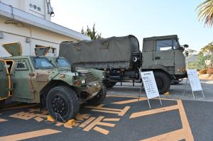 自衛隊車両の展示